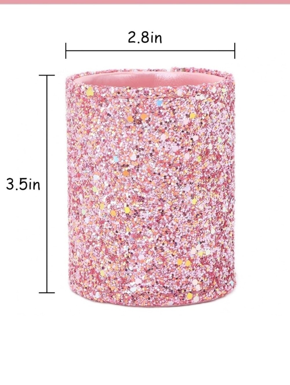 Makeup Brush Holder, Pink Cup for Makeup Organizer - Picture 4 of 8